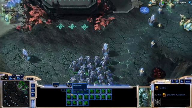 Starcraft 2: How to beat the Hard A.I. as Protoss смотреть онлайн
