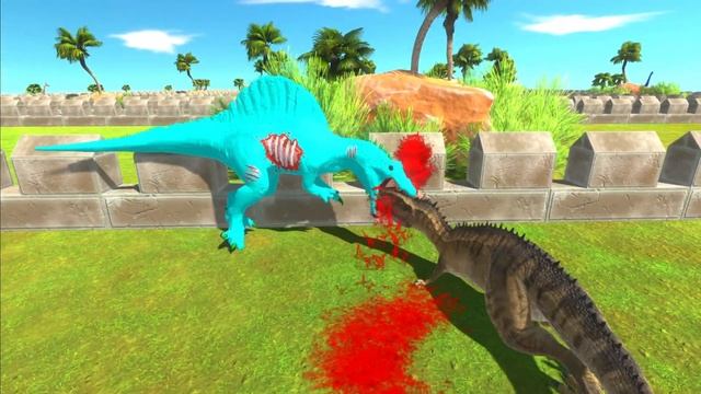 ESCAPE FROM SPIKE FALL AND CANNON BALLS TRAPS - Animal Revolt Battle Simulator смотреть онлайн
