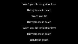 Gregorian ft Sarah Brightman - Join Me In Death Lyrics