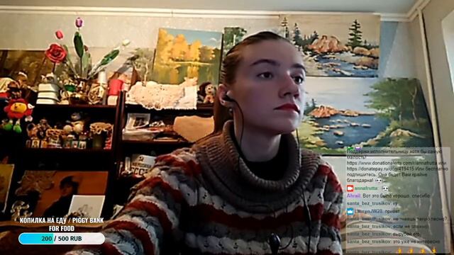 [RU/EN] Творческая девушка поет хорошие песни и общается с Вами на разные темы. смотреть онлайн