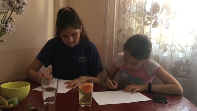 Кто хуже нарисует тот это и съест челлендж)