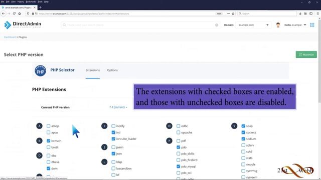 How to Enable or Disable PHP Extensions Using the CloudLinux Selector in DirectAdmin смотреть онлайн