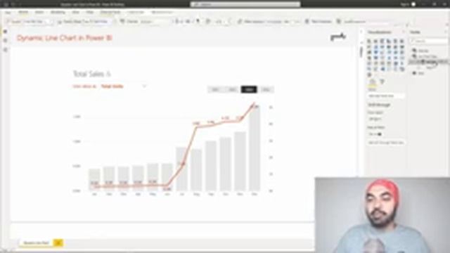 Dynamic Line Chart in PowerBI смотреть онлайн