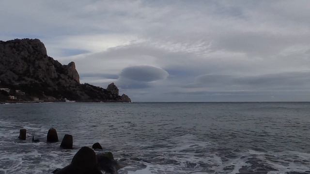 Крым Кацивели,берег уходит в море. 5 февраля 2024 г. смотреть онлайн