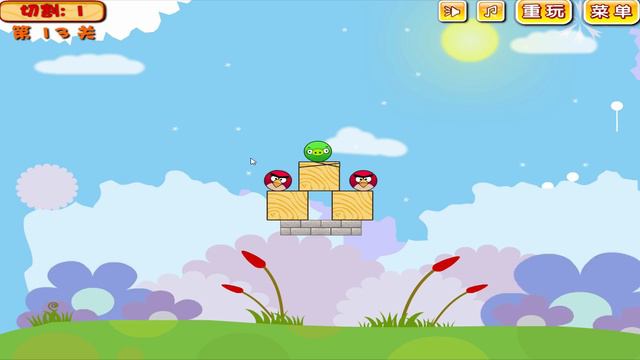 Angry Birds Pigs Out - RESCUE TRIANGLE AND ROUND BIRDS FROM PIGGIES BY CUTTING ROPE! смотреть онлайн