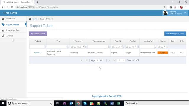 Helpdesk - Support Ticketing System in ASP.Net MVC смотреть онлайн