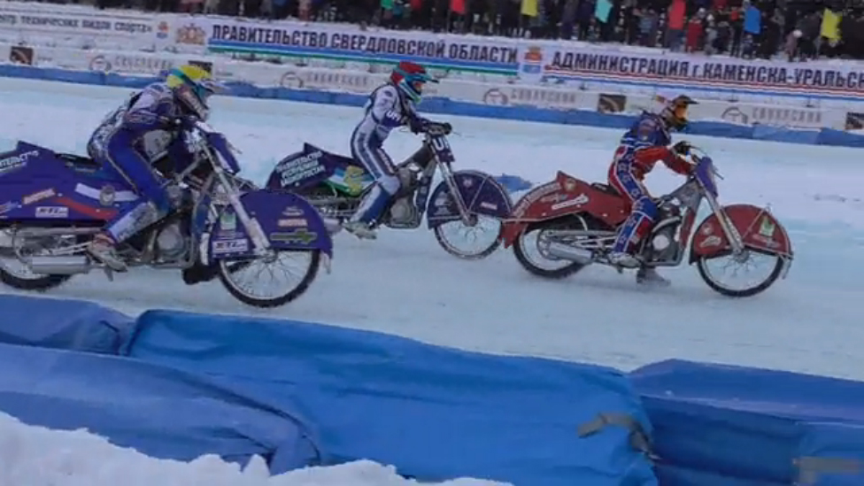 Чемпионат России по ледовому спидвею.Суперлига.2 этап.Команды.13.12.2015.Заезд №8 смотреть онлайн