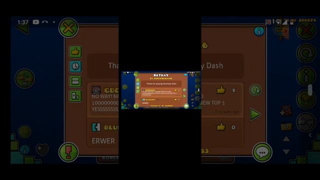 У меня новый телефон, и я сделал аккаунт в Geometry Dash! #17 смотреть онлайн