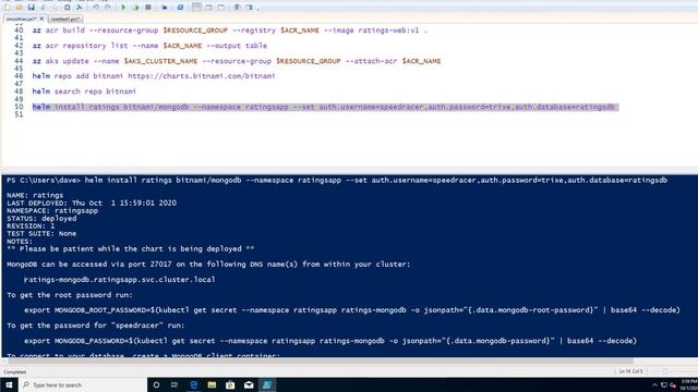 AKS Lab - part 3 DeployMongoDb смотреть онлайн