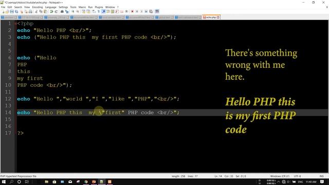 PHP sinhala tutorial 03 PHP echo & print Statements смотреть онлайн