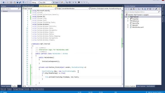 Save file dialog in WPF смотреть онлайн