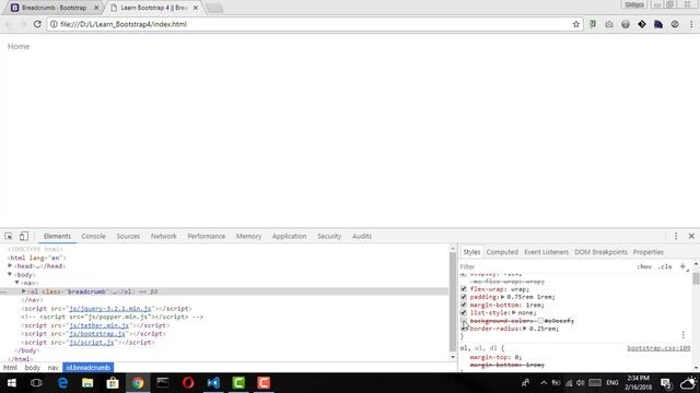 10 - ( Bootstrap 4 Tutorial ) Components : BreadCrumb смотреть онлайн