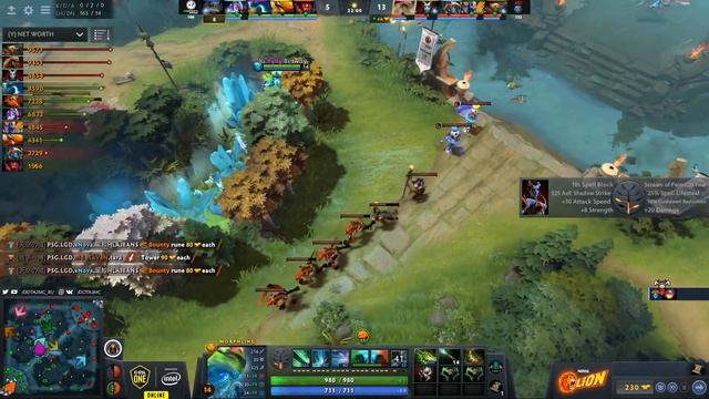 PSG.LGD Vs Invictus Gaming (Игра 1) BO3 | ESL One Birmingham