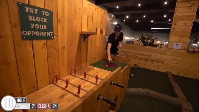 THE CRAZIEST MINI GOLF COURSE EVER! - LUCKY MINI GOLF HOLE IN ONE AND INSANE HOLES! смотреть онлайн