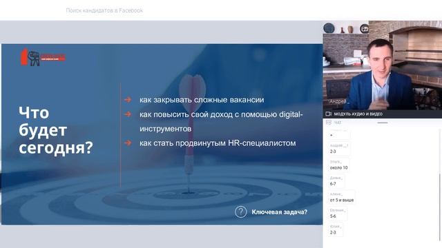 Поиск кандидатов в Facebook. Андрей Хохловский. Марафон знаний АКПП смотреть онлайн