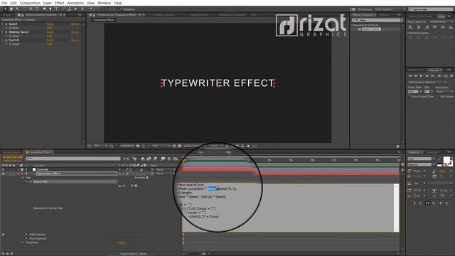 Adobe After Effects Tutorial: Typewriter Text Effect with Blinking Cursor смотреть онлайн