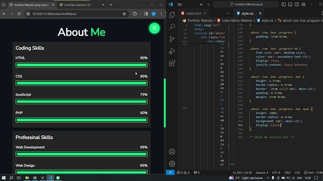 Адаптивное портфолио || Personal responsive Portfolio website using only HTML & CSS смотреть онлайн