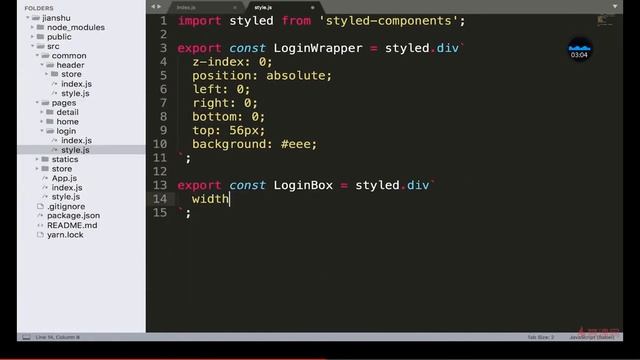 React 16.x教程 之 项目实战（详情页面和登录功能开发）｜9.5 登陆页面布局 —— React系列课程从零基础到项目开发实战 смотреть онлайн