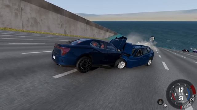 Escaping a 500 MPH FLOOD in a Dragster in BeamNG Drive Mods?! смотреть онлайн