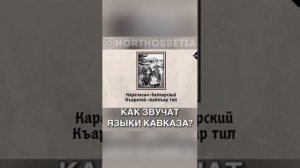 КАК ЗВУЧАТ ЯЗЫКИ КАВКАЗА?