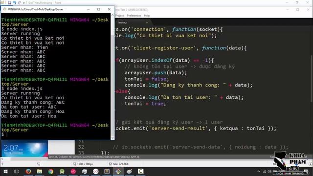 Lập trình Android A-Z - Bài 178: NodeJS SocketIO | Đăng ký tài khoản смотреть онлайн