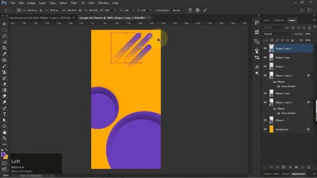 How To Design Google Adsense Banner In Adobe Photoshop CC 2019 смотреть онлайн