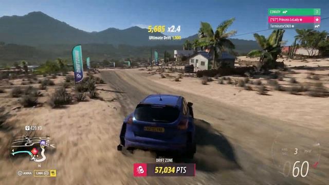 Forza Horizon 5 "Rancheria" Drift Zone with Ford Focus '17 смотреть онлайн