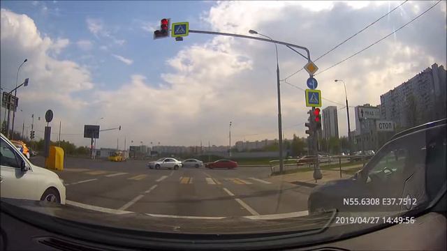 Driving in Moscow agglomeration: Кузьминки - Остров 27/04/2019 (timelapse) смотреть онлайн