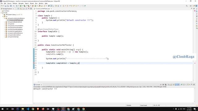 Java 8 - Tutorial - 09. Calling Constructor with Constructor Reference |#cloudraga смотреть онлайн
