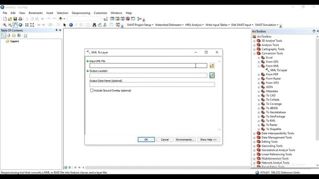 How to convert Kmz/Kml file into Layers file using Arcmap смотреть онлайн