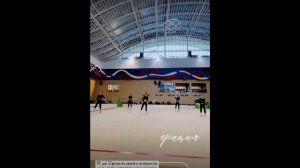 Сборная Узбекистана на сборах в Центре гимнастики Винер Instagram @uzb group rg  02 02 21