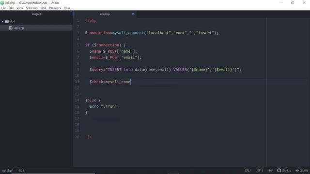 Simple PHP Api In Android Studio For Inserting Data In MySql | Code The World смотреть онлайн