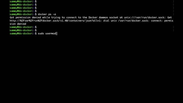 How to fix docker: Got permission denied while trying to connect to the Docker daemon socket смотреть онлайн