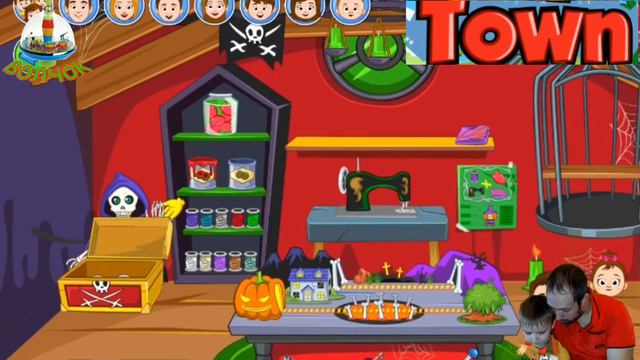 Прохождение замечательной игры MY TOWN,мы управляем героями смотреть онлайн