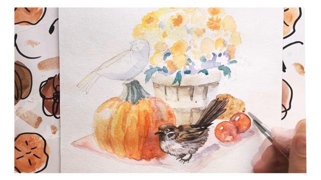 (СТАРОЕ) Как я готовлюсь к Inktober 2020? | Список тем + акварельный Speedpaint