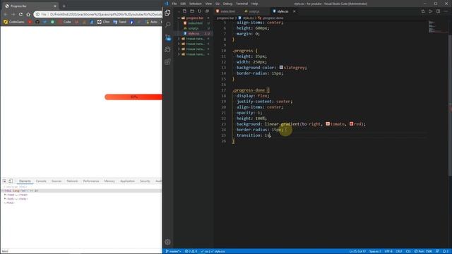 JavaScript практика. Progress Bar смотреть онлайн