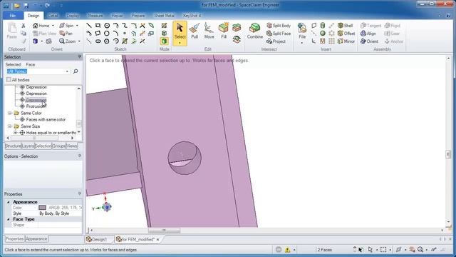 Defeature Geometry for Simulation in 3 min with ANSYS SpaceClaim смотреть онлайн