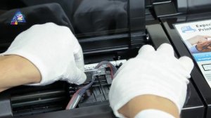 Установка СНПЧ на плоттер HP Designjet T520