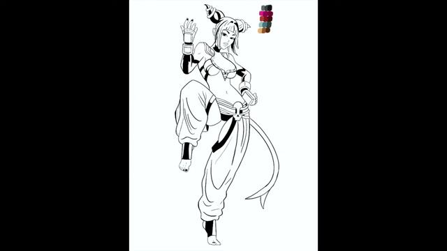 Street Fighter Juri Han SpeedPaint смотреть онлайн