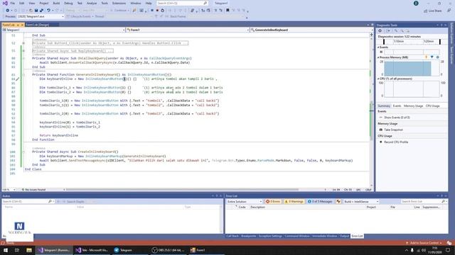 Membuat BOT TELEGRAM - VB .NET (Part4) InlineKeyboard смотреть онлайн