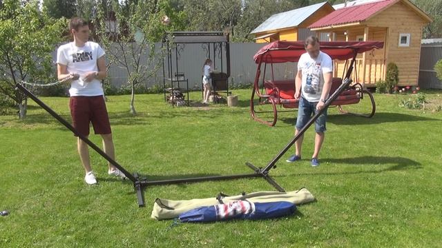 Переносная стойка для дачного гамака смотреть онлайн