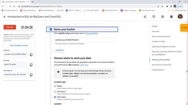 Introduction to SQL for BigQuery and Cloud SQL (GSP281) | Naman Garg смотреть онлайн
