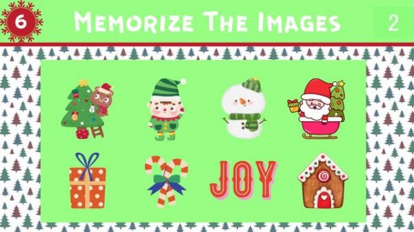 Memory Game: Train Your Visual Memory | Christmas Edition
