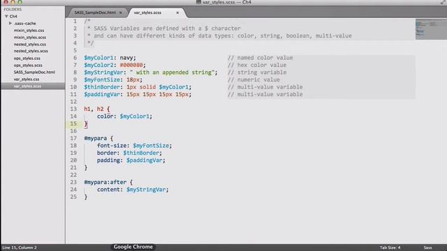۱۵- متغیرها در SASS смотреть онлайн