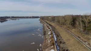 Набережная города Кимры с высоты