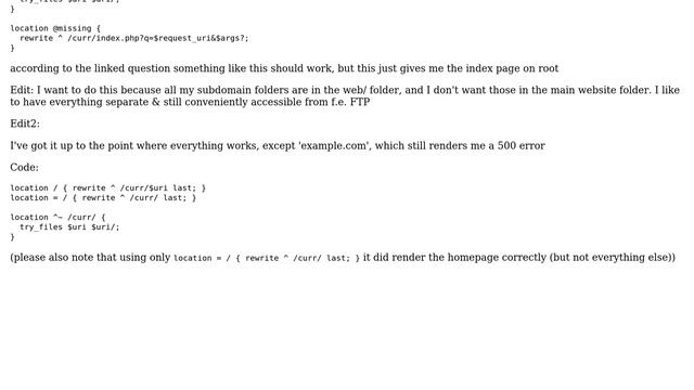 DevOps & SysAdmins: nginx make root of domain go to subfolder смотреть онлайн