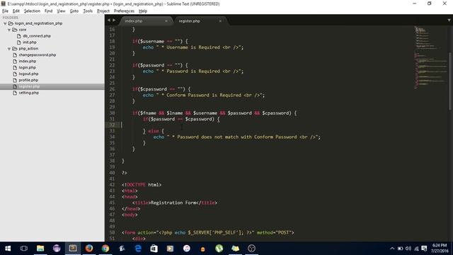 Login and Registration PHP MYSQLI Part 5 (2/3) Registration смотреть онлайн