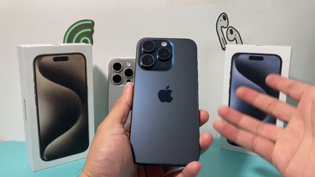 iPhone 15 Pro Natural Titanium vs Blue Titanium Color Comparison смотреть онлайн