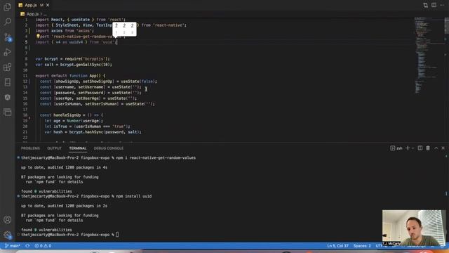 uuid | How to create a unique user ID? |React Native / Expo смотреть онлайн