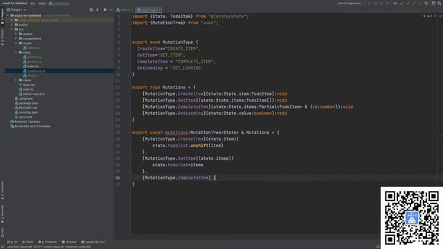 Vue3 + TypeScript 实战 - mutations 2 смотреть онлайн